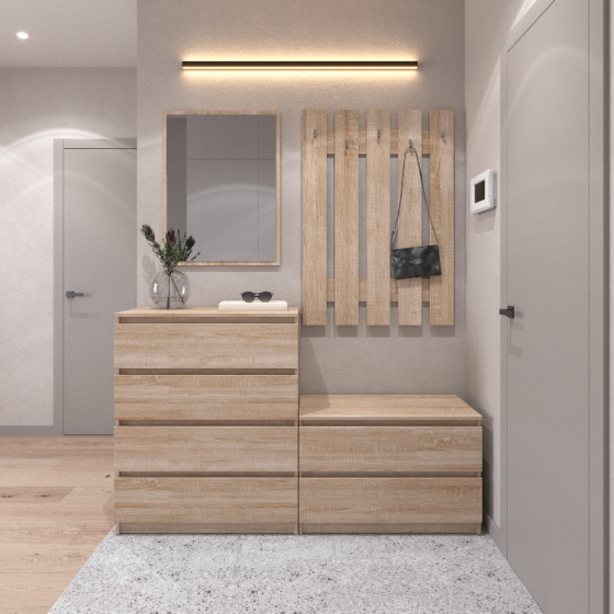 Прихожая VAYS, комплект в прихожую №1 Дуб Сонома Львов