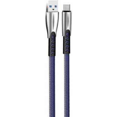 Дата кабель USB 2.0 AM to Type-C 1.0m zinc alloy blue ColorWay (CW-CBUC012-BL) Винница