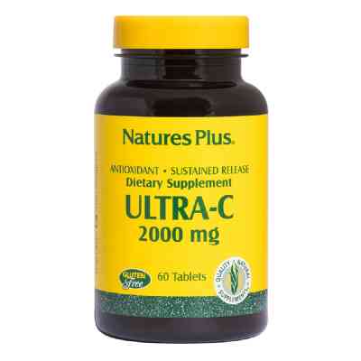 Вітамін Natures Plus Вітамін С, Ultra-C, 2000мг, Nature's Plus, 60 таблеток (NTP2220) Вінниця