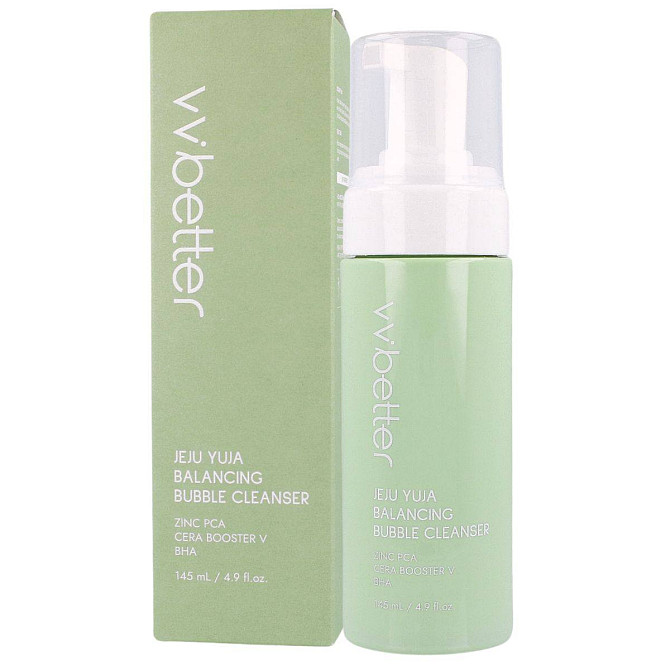 Пінка очищаюча балансуюча з екстрактом юдзу Jeju Yuja Balancing Bubble Cleanse VVbetter 145 мл Вінниця - фото 1