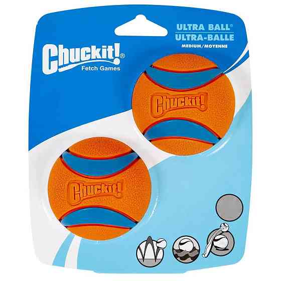 Маленький мячик Chuckit! Ultra Ball игрушка для собак размер S, набор 2 шт Винница