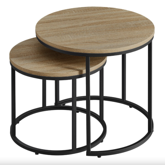 Комплект журнальних столиків Leobert Oreo круглі сонома Київ