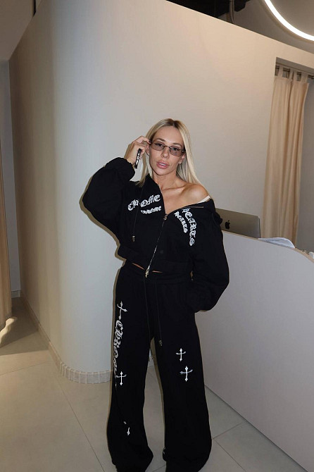 Жіночий стильний трендовий костюм двійка  трьохнитка на флісі Одеса - фото 1