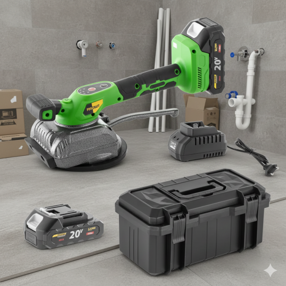 Вакуумна віброприсоска для укладання плитки Procraft ,Присосок для плитки акумуляторний 75 кг,Вібро присоска для плитки з акб Львів