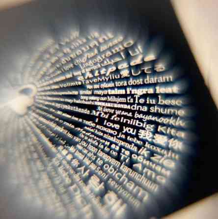 Підвіска зі світловою проєкцією 100 визнань у любові Будиночок Київ