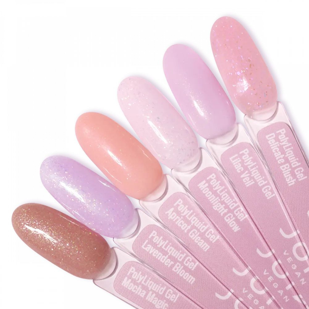 Жидкий гель для укрепления и моделирования PolyLiquid Gel 08 Lavender Bloom фиолетовый JOIA vegan 8 мл Киев - изображение 14