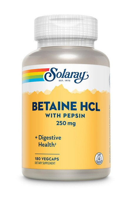 Бетаин HCL + пепсин (HCL with Pepsin) 180 капсул Київ - фото 1