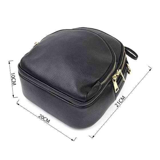 Рюкзак женский кожаный Vintage 20690 Черный Киев