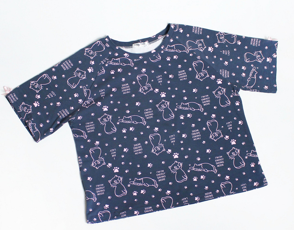 Пижама женская с шортами хлопок Розовый котики Cерая S/M Харьков - изображение 6