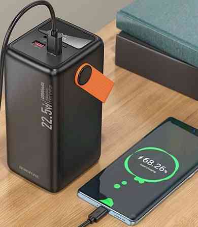 Повербанк 60000mAh зі швидкою зарядкою та ліхтарем BOROFONE BJ66B Київ