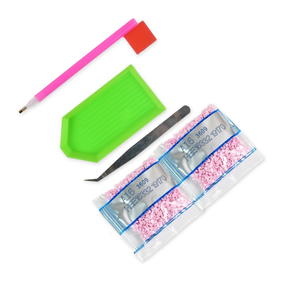 Алмазна мозаїка "Кіт у святковому настрої" HEE16316 30х30 см Вінниця - фото 2