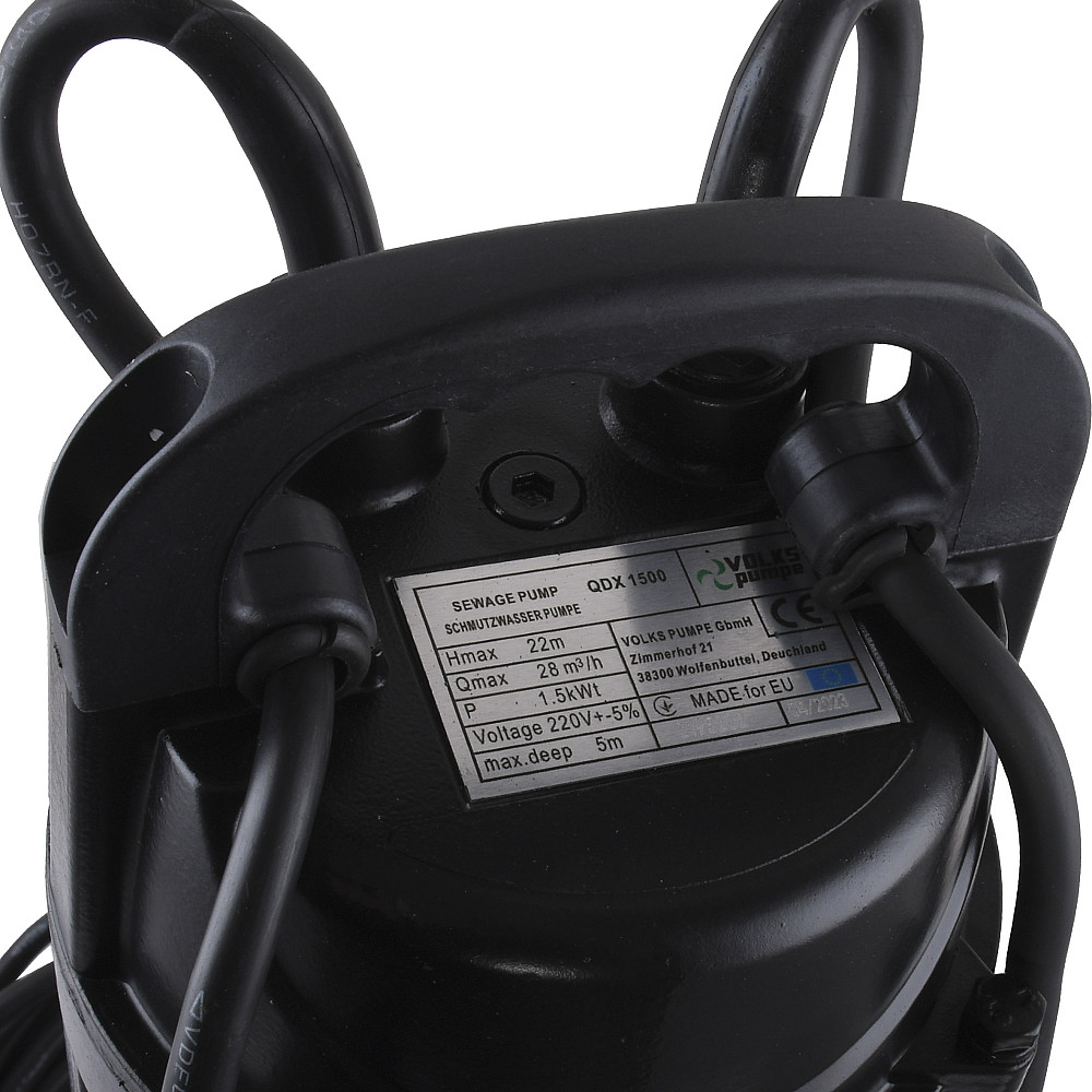 Насос дренажний VOLKS pumpe QDX1500 1,5кВт Тернополь - изображение 4
