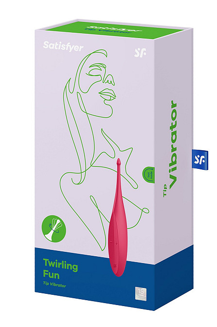 Вибратор для целенаправленной стимуляции Satisfyer Twirling Fun с гибкой шейкой, красный Sex Aura Киев - изображение 4
