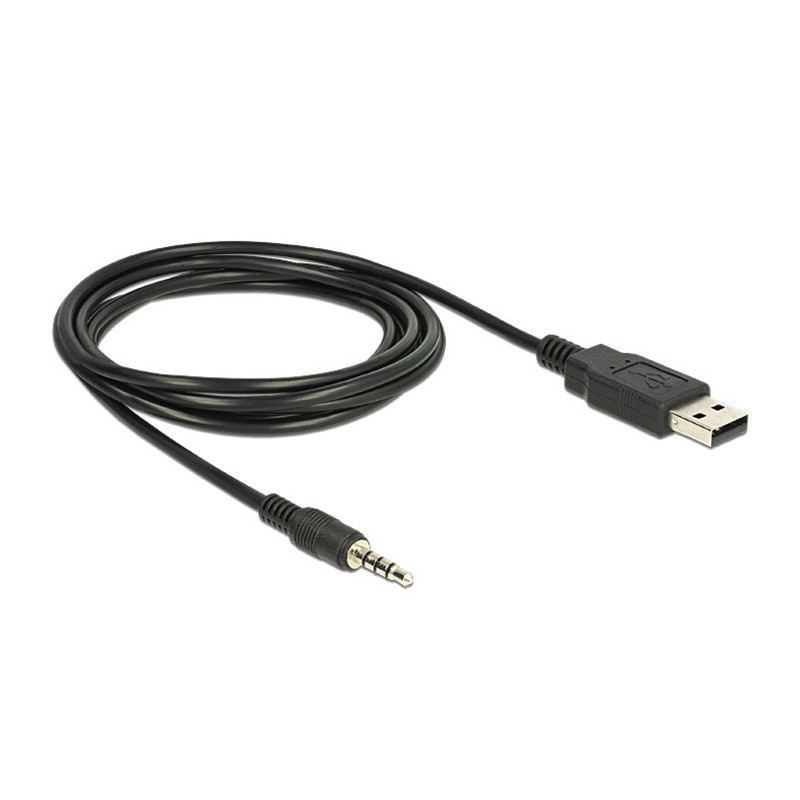 Кабель Audio USB для iPod Shuffle Jack TRRS M -> USB AM, 1.0 м. чорний Вінниця - фото 2