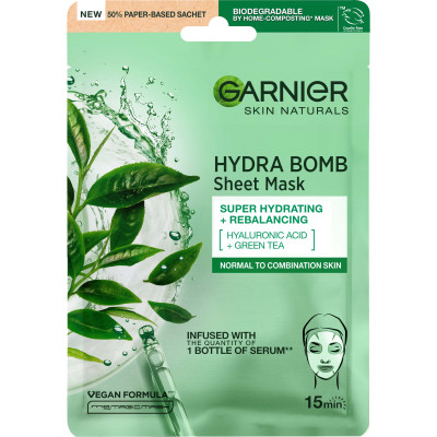 Маска для лица Garnier Skin Naturals Тканевая Увлажнение и Свежесть 32 г (3600541944640) Винница - изображение 1