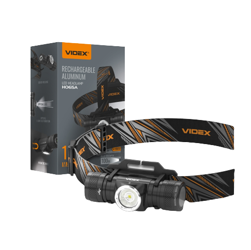 Ліхтарик LED налобний 1200Lm 5000К чорний VLF-H065A Videx Житомир - фото 12