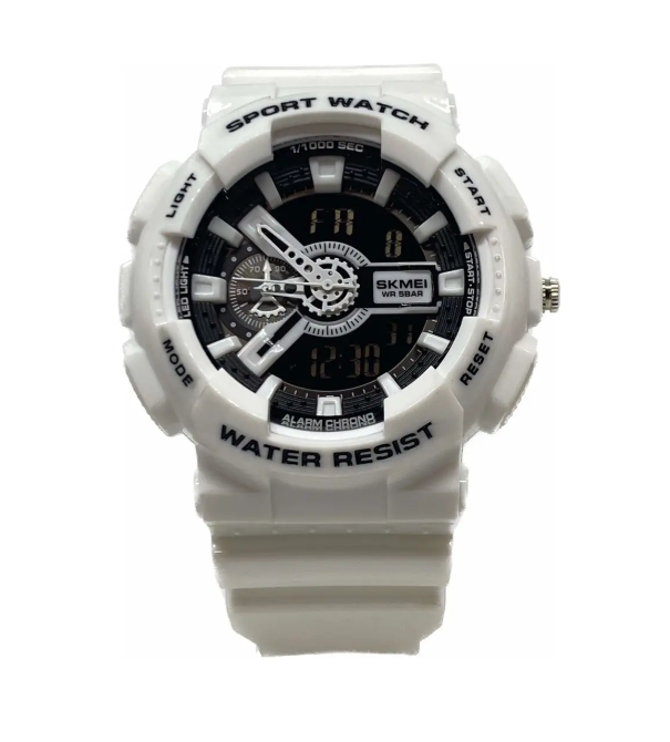 Наручний тактичний годинник Skmei 1688 (Чорно-білий) Вінниця - фото 3