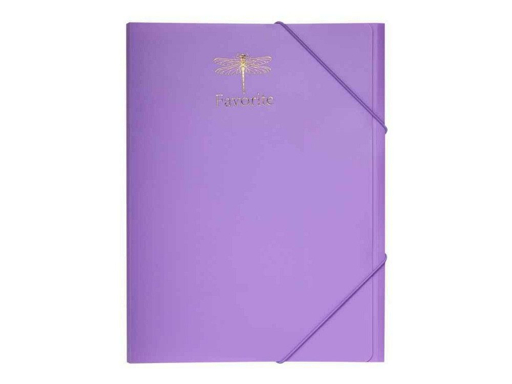 Папка на гумках FAVOURITE, PASTEL, А4, бузкова BM.3954-26 ТМ BUROMAX Solmir Київ - фото 1