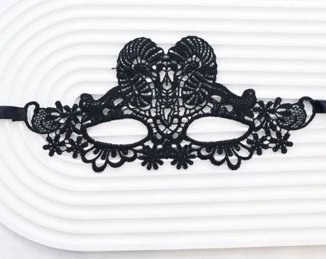 Маска маскарада для обличчя унісекс Овен one size чорний Київ - фото 1