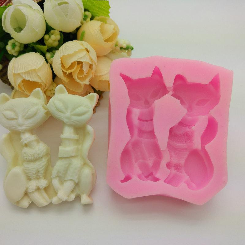 Молд Кот 58 на 50 мм розовый Киев - изображение 4