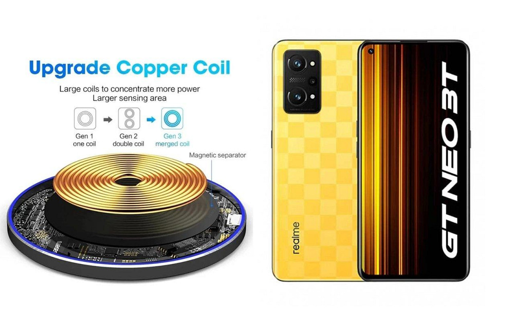 Бездротовий зарядний пристрій Copper до 30W для Motorola Edge 50, Edge 50 Ultra, USB-C, LED Київ - фото 2