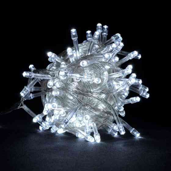 Гирлянда RD-7139 100 LED 10 м белый холодный цвет / Прозрачный провод Киев