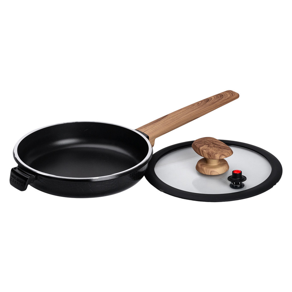 Алюминиевая сковорода 1 л с керамическим антипригарным покрытием Ø 20 см черная MGC HP-4-456B Киев - изображение 4