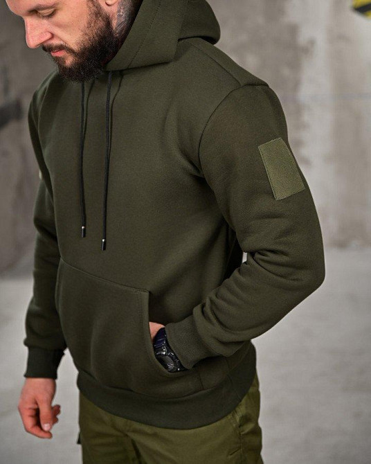 Милитари худи на флисе GENESIS Girl oliva ПП8139 Одесса - изображение 6