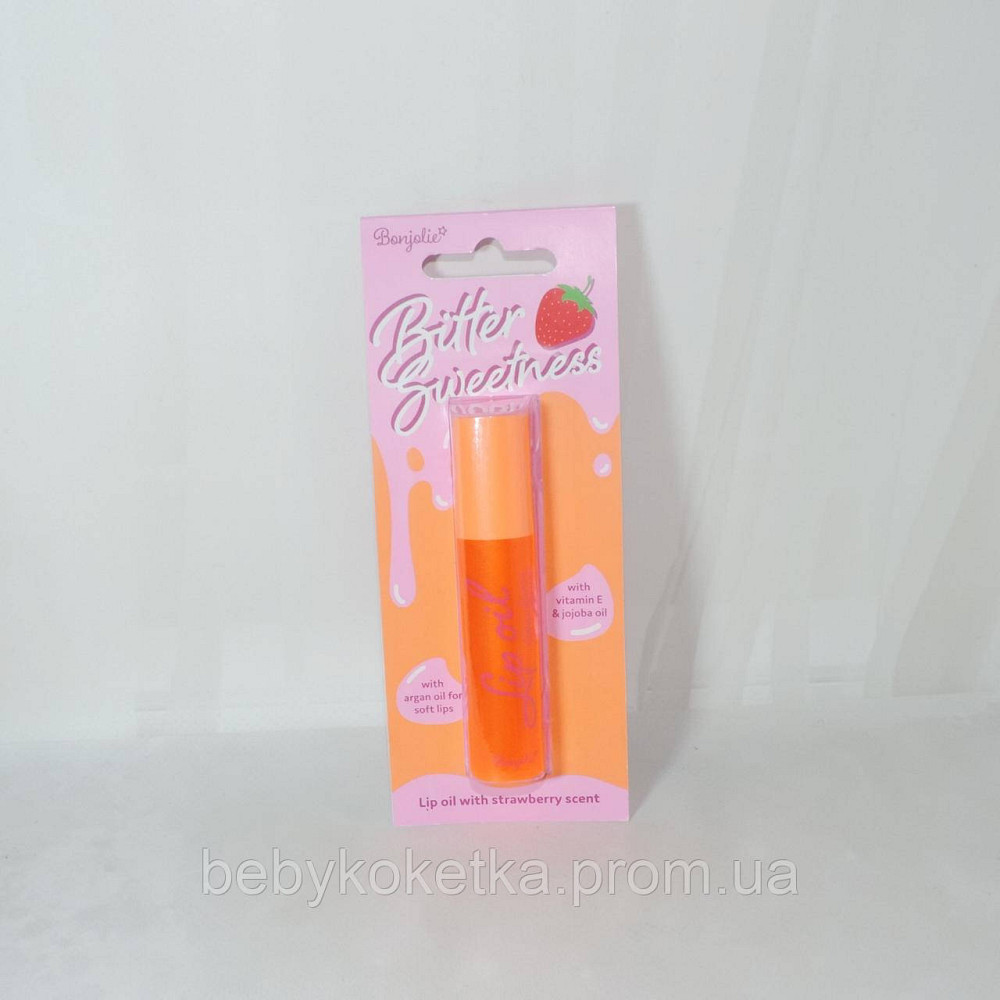 Масляные блески для губ с фруктовым ароматом Клубника Bonjolie 3 мл. Львов - изображение 1