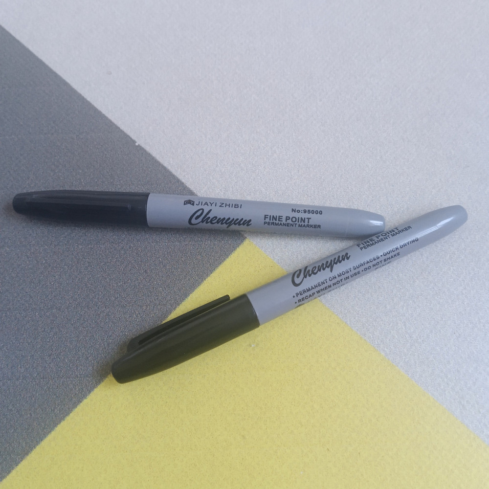 Маркер перманентний Чорний тонкий Київ - фото 3