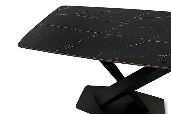 Стіл БІНГО 140*80, кераміка чорний мармур Київ
