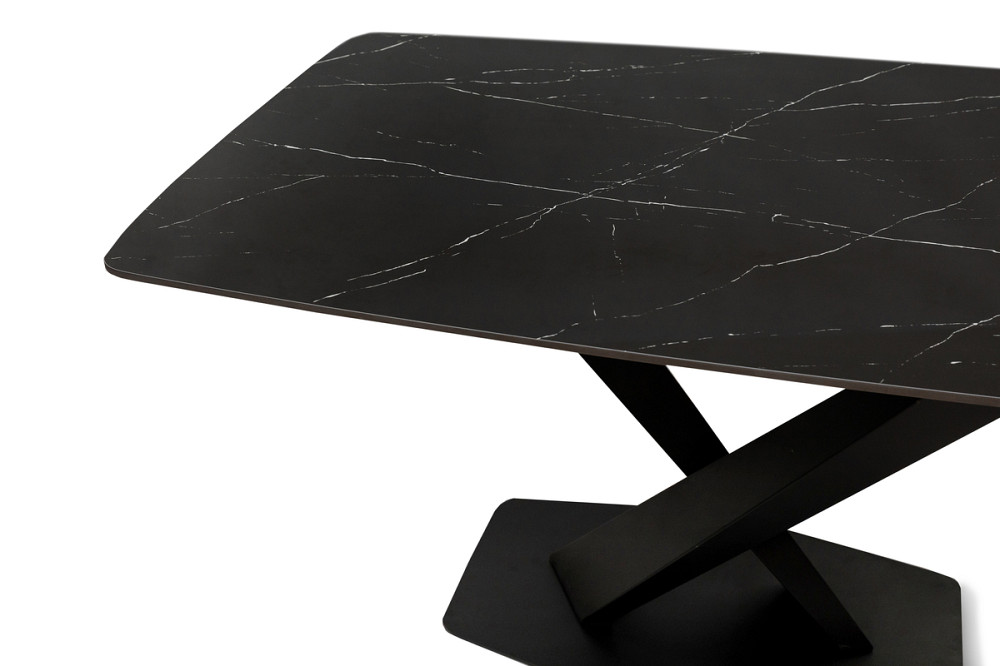 Стіл БІНГО 140*80, кераміка чорний мармур Київ - фото 5