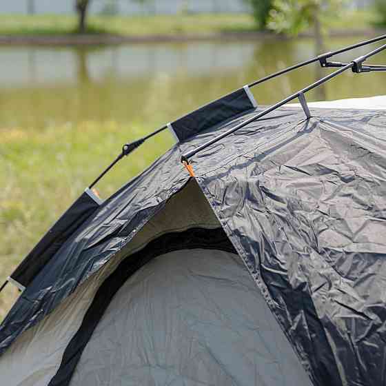 Автоматическая трехместная палатка LU-016B черная Киев