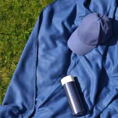 Плед Bergamo флісовий Warm у чохлі 150 х 180 см Темно-синій (202311pl-44) Вінниця