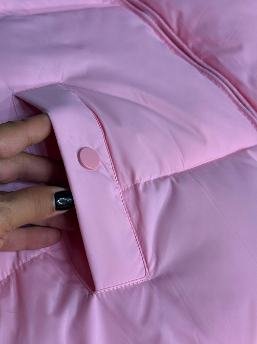 Куртка жіноча Lady Yep 10043 коротка на блискавці з коміром рожева, рожевий, 44 Київ - фото 5