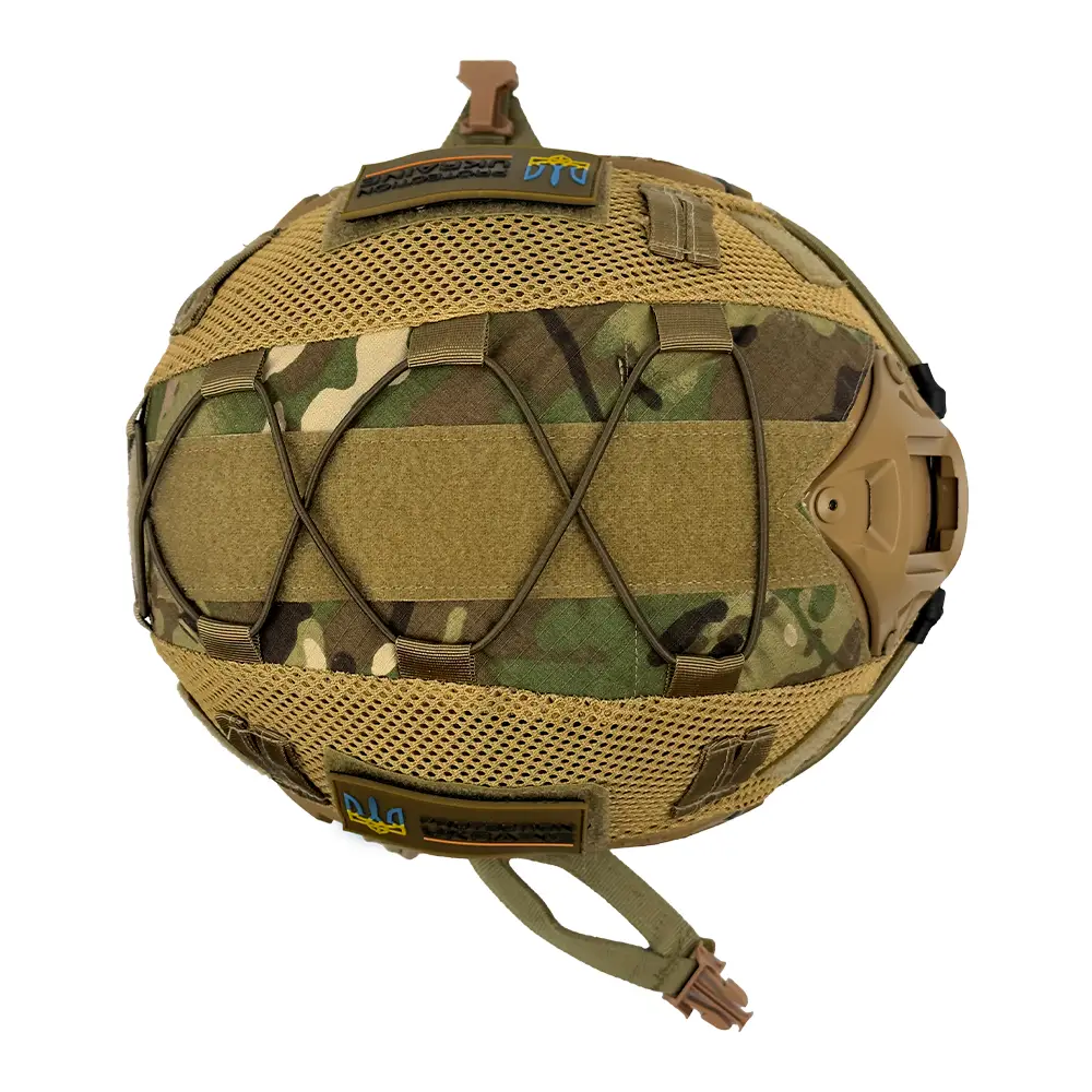 Защитный кевларовый шлем Fast Helmet NIJ IIIA (Койот) + Кавер (Мультикам) M Винница - изображение 10