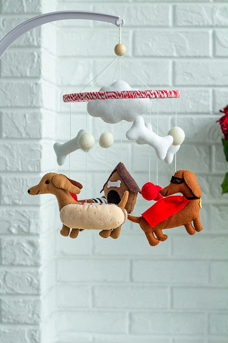 Дитячий музичний мобіль на ліжечко для немовлят WooolyWool «Такси супер-герої» з 35 мелодіями Київ - фото 8