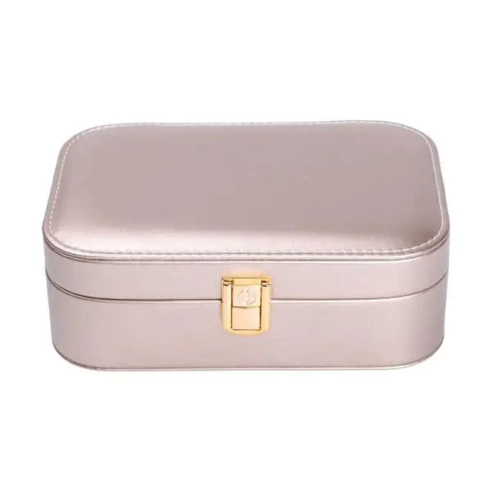 Шкатулка для прикрас з еко-шкіри з дзеркалом 20×14 см Київ - фото 4