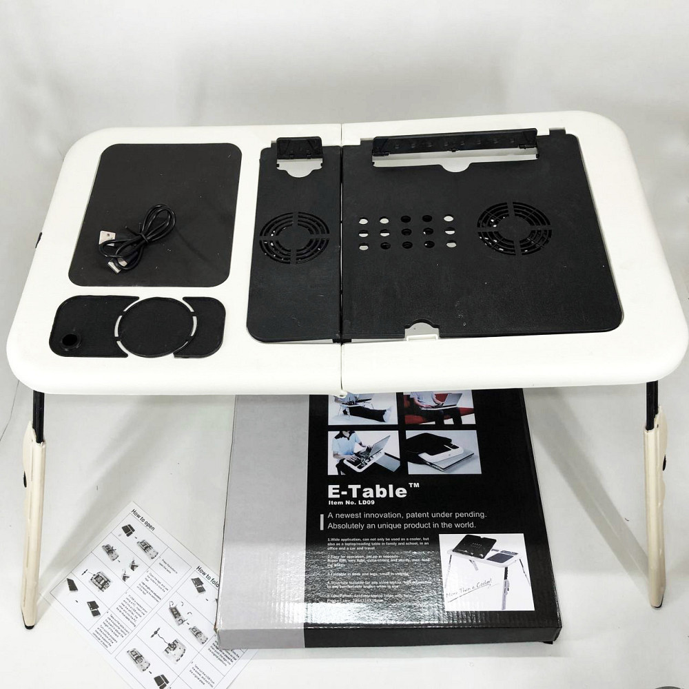 Розкладная подставка для ноутбука, Регулируемая подставка для ноутбука с вентилятором ZQ-84 Львов - изображение 6