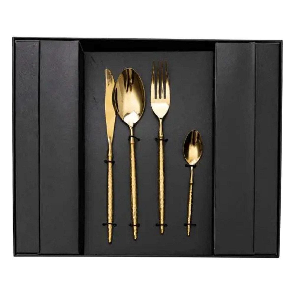 Набор золотых столовых приборов на 6 персон, 24 предмета Киев - изображение 4