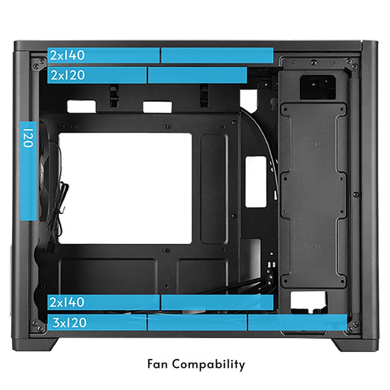Корпус Chieftec UNI BX-10B-M-OP mATX, без БЖ, Black Вінниця - фото 9
