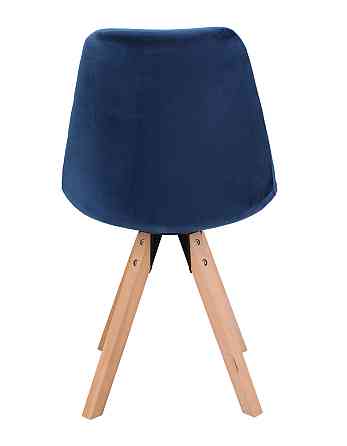 Стілець Saida Jumi у скандинавському стилі з дерев'яними ніжками синій Київ