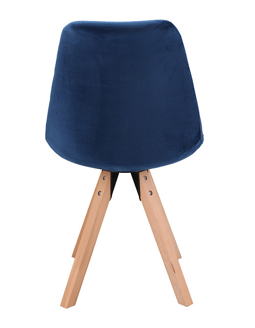 Стілець Saida Jumi у скандинавському стилі з дерев'яними ніжками синій Київ - фото 5