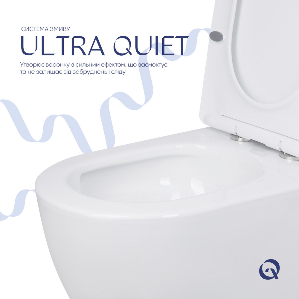 Унітаз підлоговий Qtap Jay Ultra Quiet із сидінням Soft-close 640x360x835 мм QT07222175TW White Київ - фото 16