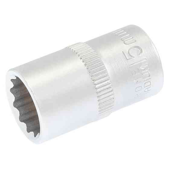 MASTERTOOL Головка торцева MASTERTOOL 12-гранна ½" 15 мм L 40 мм CrV 78-0615 Коломыя