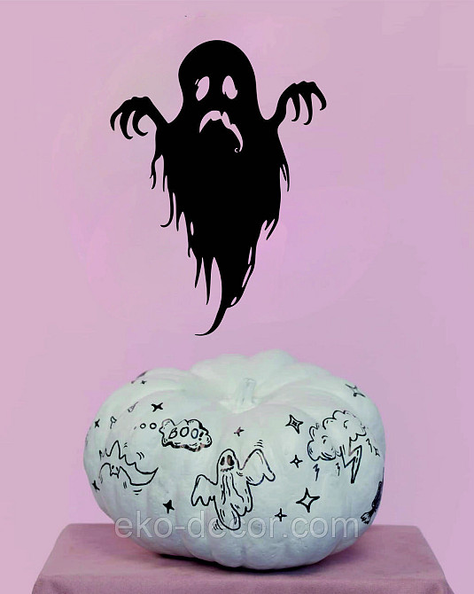 Декоративное настенное Панно «Привидение», Декор на стену 110*80 см, Черный Киев - изображение 10