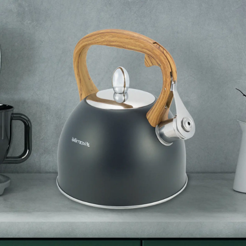 Чайник 2,5 л з нержавіючої сталі зі свистком і ручкою soft touch KAMILLE 1096 Житомир - фото 11