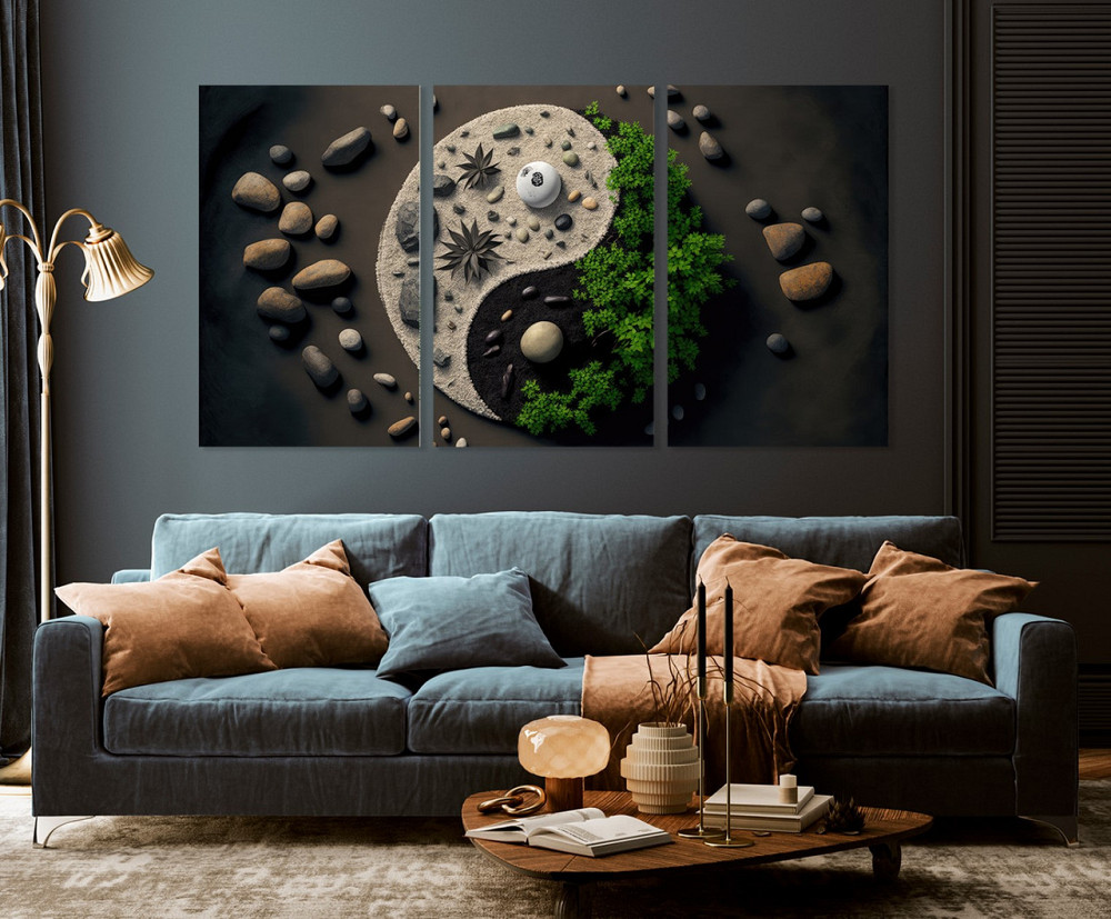 Модульна картина у вітальню/ спальню   Інь-Янь      ART-111_3A 100х150 см Київ - фото 3