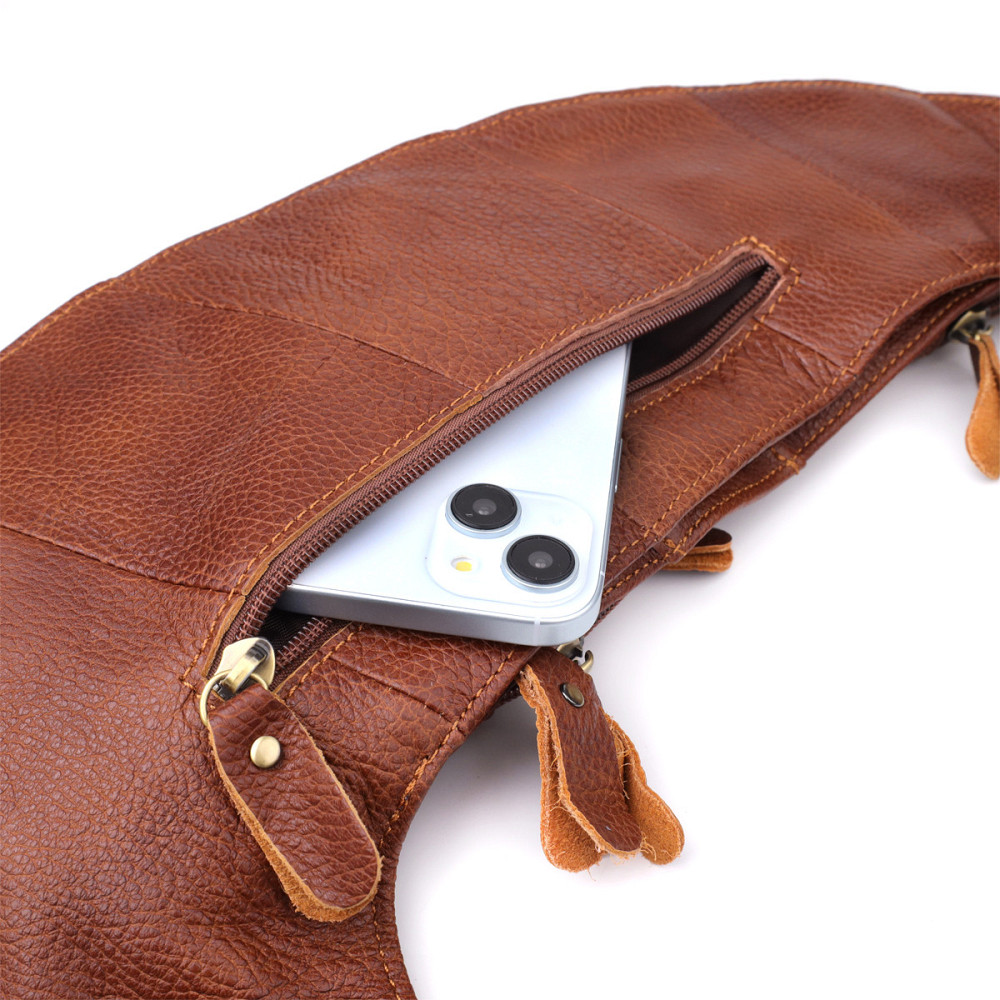 Мужская сумка с большим количеством карманов из натуральной кожи Vintage 22963 Коричневый Киев - изображение 7