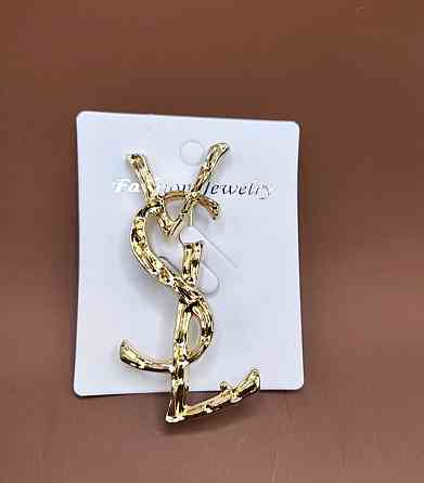 Брошка "Ів Сен Лоран" Золотистий (0601) Сміла